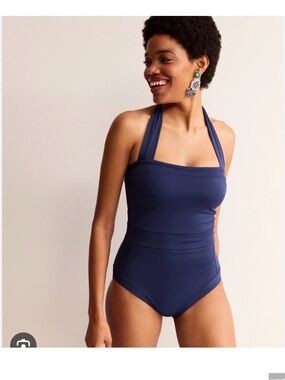 Boden Santorini Navy  One-Piece Swimsuit - Classic Halter, 6R